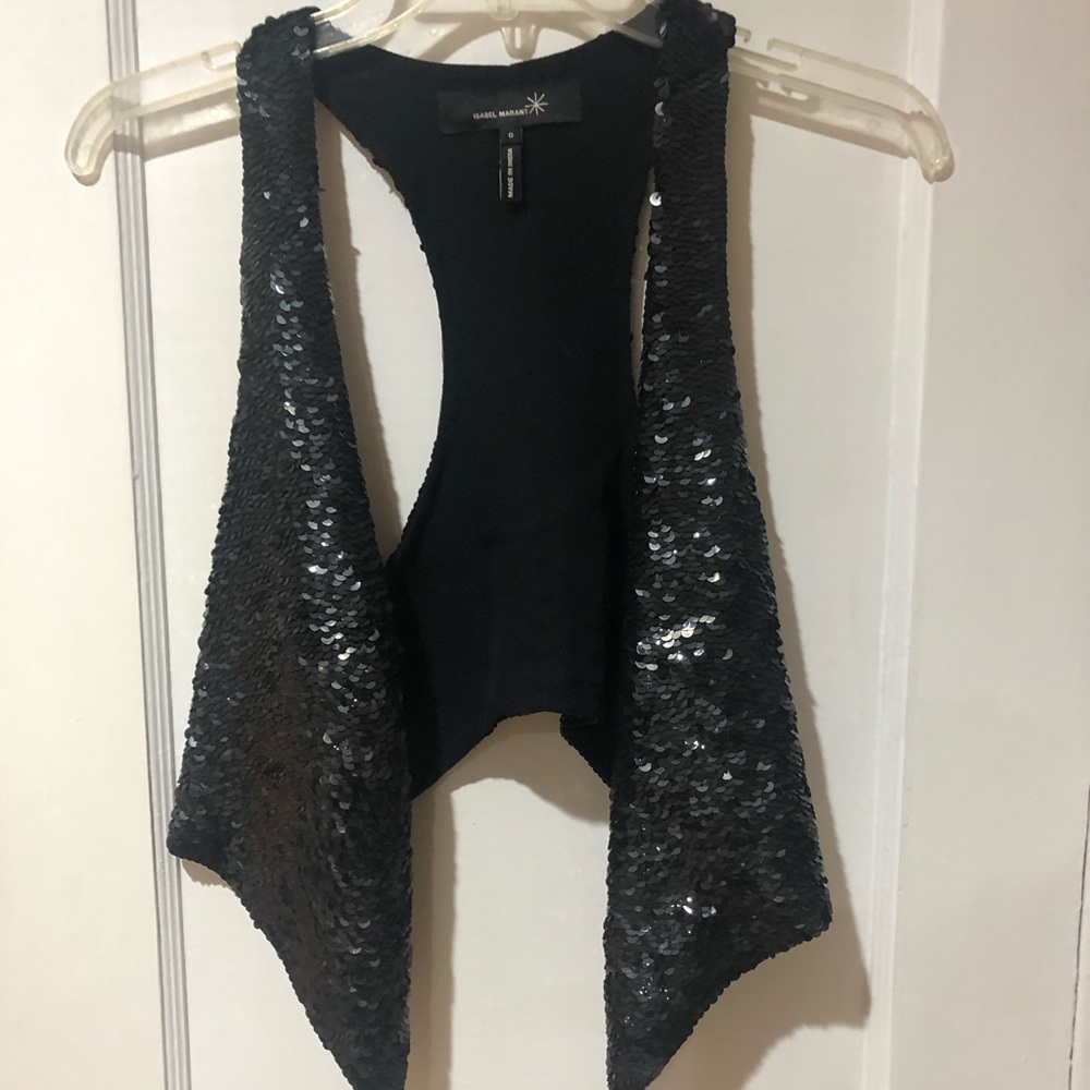 SOLD Isabel Marant sequined vest 0 Gossip Girl - Picture 3 of 7